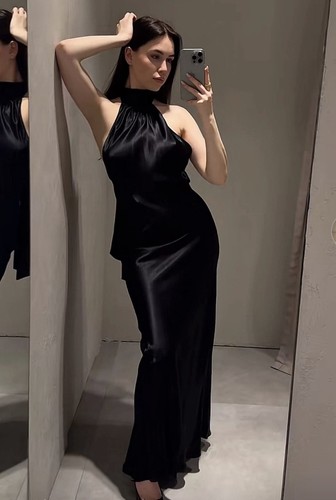 Zara black satin - zara,
