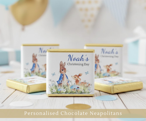 Personalised chocolate blue - personalised,