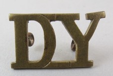 Military Shoulder Title DY The Derbyshire Yeomanry British Army