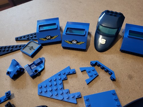 Lego parts blue job - blue-,