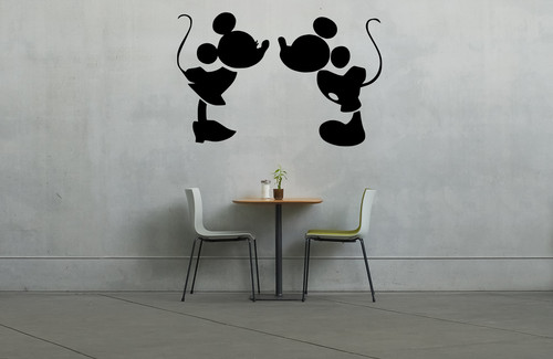 Mickey minnie mouse kissing - mouse,