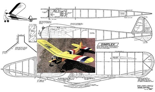 Model airplane plans - model,