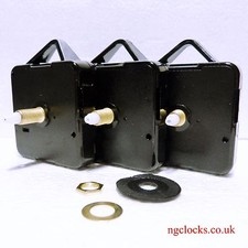 Replacement Quartz Clock movement motor (Hr 5mm/Min 3.15mm pipe/shaft)