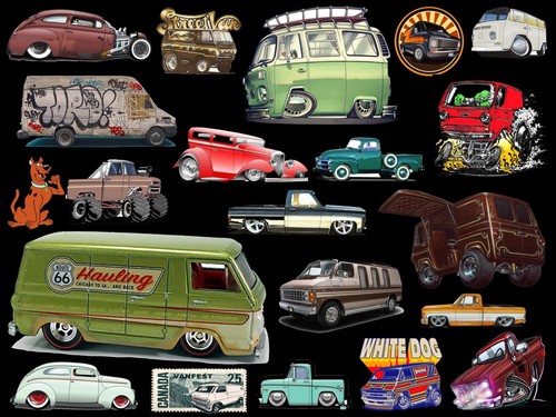 Vanfest retro vans trucks - retro, vw