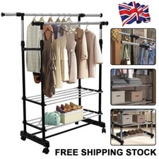 DOUBLE Clothes Coat Rail