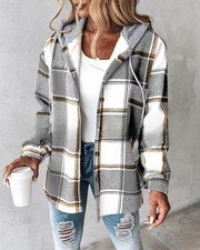 Ladies Check Casual Fleece