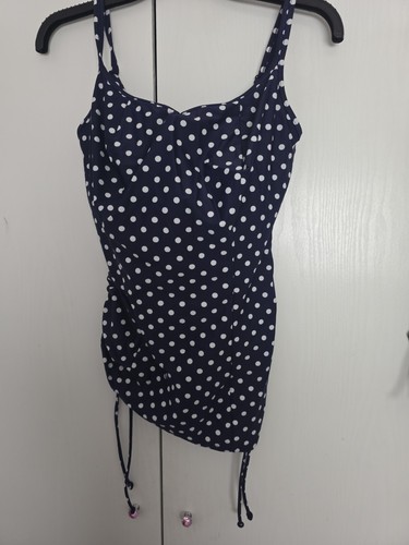 Panache 32g navy spot tankini - navy,
