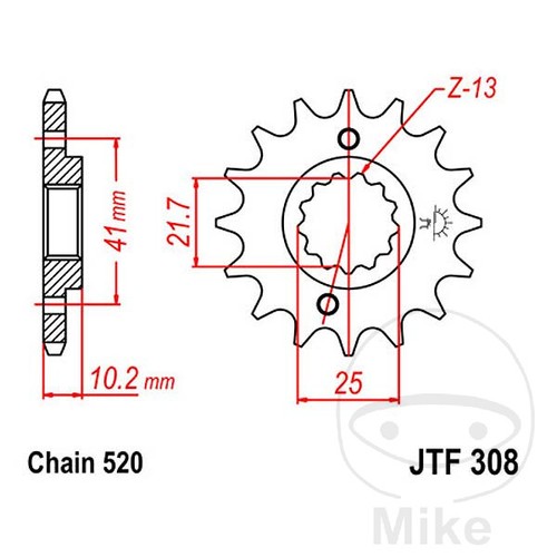 Sprockets transmission - jt,