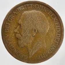 1915 George V Half-Penny Coin | Fair Grade