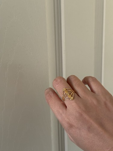 21ct saudi gold - gold, ring