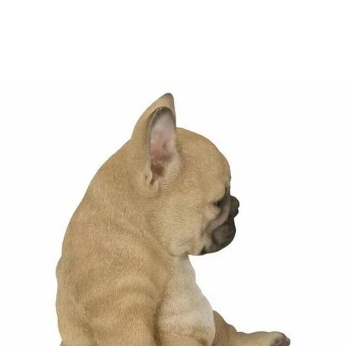 French bulldog statue - statue, dog