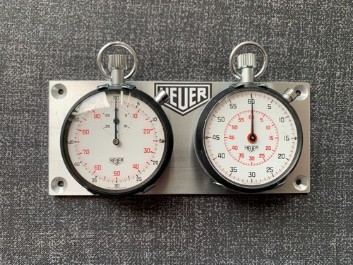 Vintage heuer stopwatch set - heuer,
