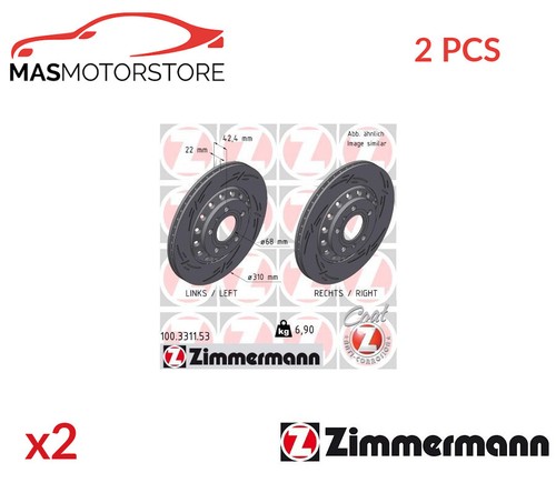 Brake discs set pair - , rear
