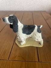 border fine arts black and white springer spaniel used good condition 