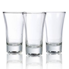 3, 6 Or 12 85ml Double Shot Glasses Alcohol Vodka Shooter Drinking Party Games