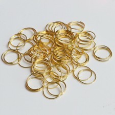 500Gold Metal Ring Connectors For Chandelier Lamp Light Crystal Prisms Part 11mm