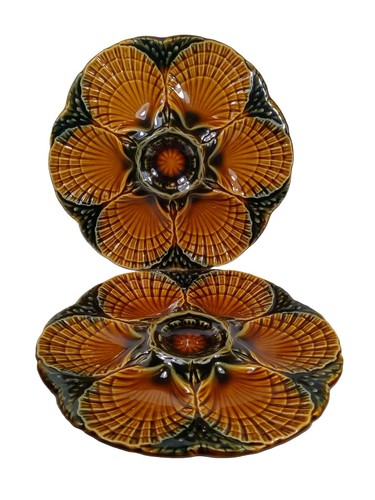 Oyster scallop plates - oyster,