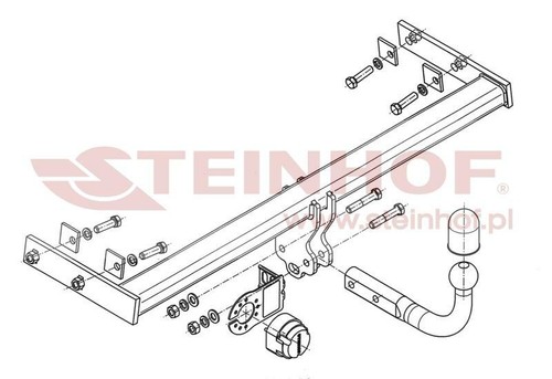 Steinhof towbar for volvo v40 - for,