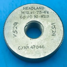 M12 x 1.75 Go Screw Thread Ring Gauge (1476)
