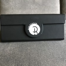 RED OR DEAD BLACK SUNGLASSES/GLASSES TRIANGLE SHAPE HARD CASE LINED EXCELLENT