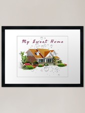 Sweet Home Framed Art Print