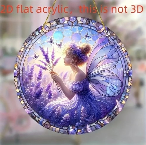 Purple woodland fairy garden - purple,