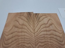 Elm Veneer - 2 NATURAL WOOD Sheets - 510mm x 170mm