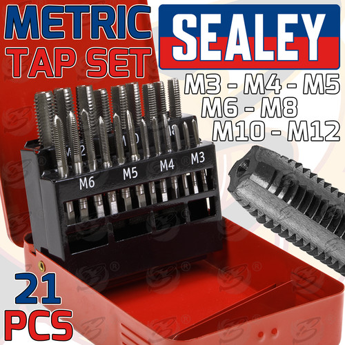 Sealey metric tap - sealey, 21pc
