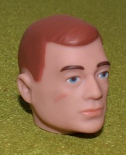 VINTAGE ACTION MAN 40th REPLACEMENT HEAD PAINTED RED HAIR