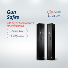 GUN CABINET SAFE ELECTRONIC AND MECHANIC FIREARM STEEL FOR RIFLES AND GUNS