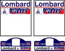 1989 LOMBARD RALLY PLATE DECAL