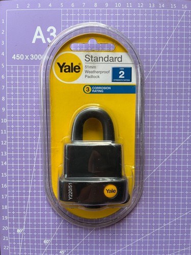 Yale 51mm weatherproof - , padlock