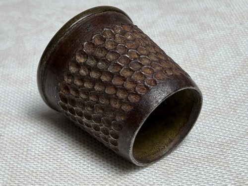 Antique open top thimble - thimble, ring