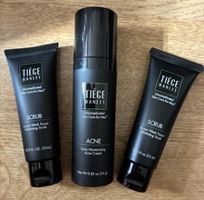 Tiege Hanley ACNE Cream and 2 x Exfoliating Scrub NEW UNUSED