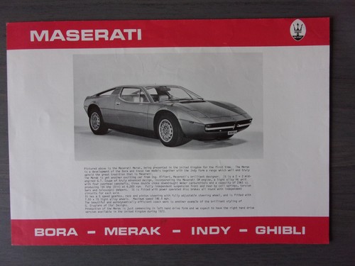 Maserati merak orig - orig, 1972