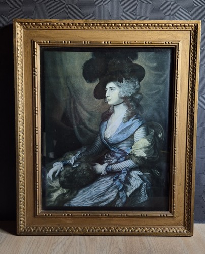 Antique gold painted framed - gold,