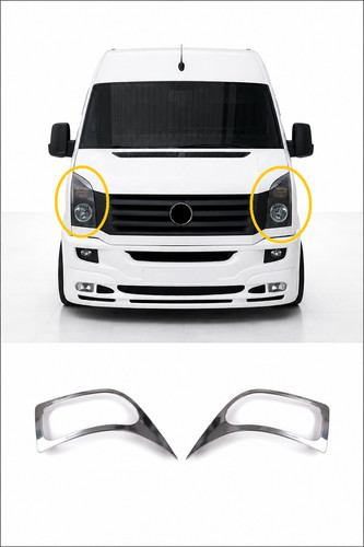 Front lamp rim chrome cover - lamp,