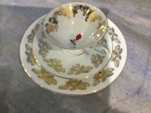 Fine bavarian china with red - fine,