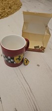 1996 Official Ferrari Spa Racing Red Coffee Mug Staffordshire England Vintage 