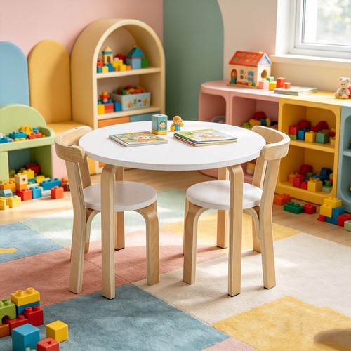 Wooden kids table and - kids,