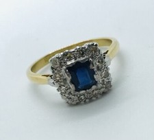 ART DECO 18ct GOLD DIAMOND