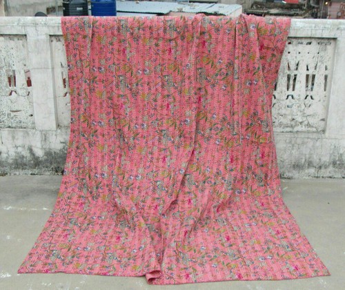 Indian hand block kantha queen - indian,