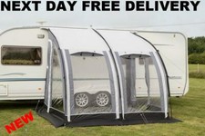 NEW ULTIMA VERSARA 260 CARAVAN POLED PORCH AWNING + UPRIGHT SEWN IN PADS