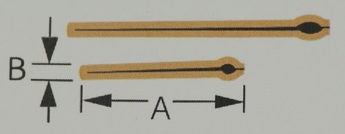 Split pins bars 1mm - pins,
