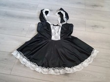 Black Satin & White Lace Off
