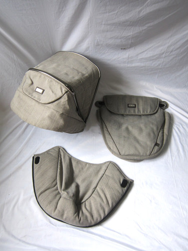 Silver cross hood footmuff - cross,
