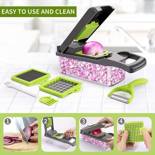 Vegetable chopper - 12-in-1,