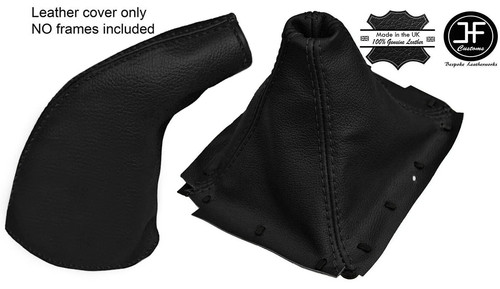 Black real leather gear - black,