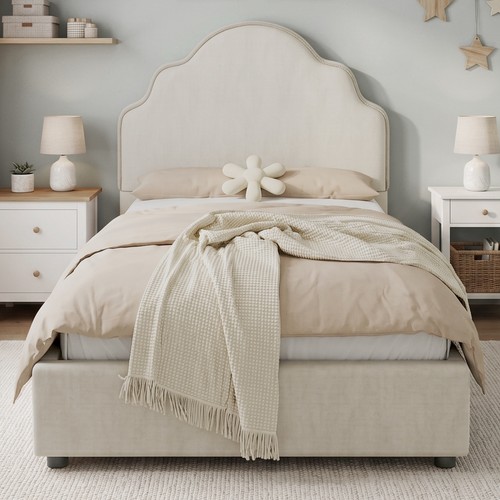 3ft single upholstered bed - upholstered,