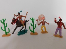 Timpo  Wild West Indians With Accessories From The 1970s